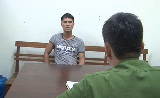 Cơ quan điều tra lấy lời khai của đối tượng Hà.