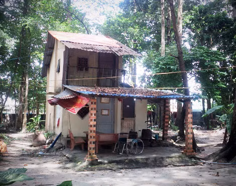 Liêu cốc nơi ni sư Diệu Tâm sống và tu tập trong chùa.