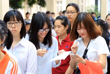 Thí sinh dự thi THPT Quốc gia.