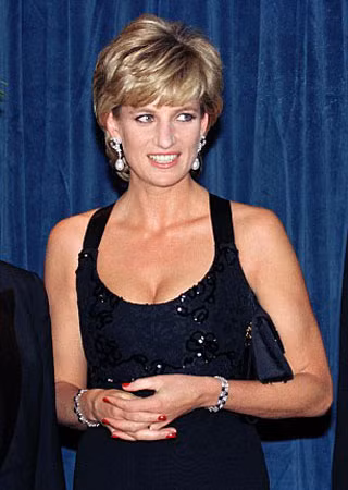 Diana tại bữa tiệc tối ở New York năm 1995.