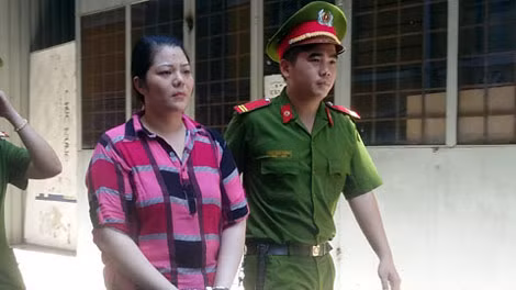 Bị cáo Nguyễn Thị Thanh Hoa sau phiên tòa.