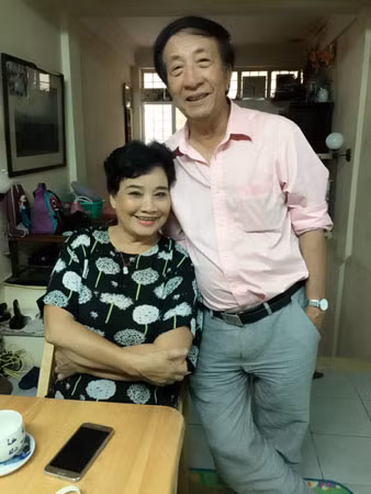 NSUT Thanh Tú và NSND Nguyễn Hữu Phần.