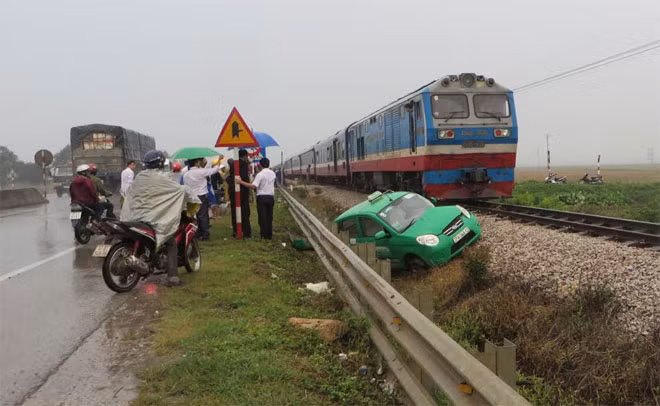Hiện trường vụ tai nạn.