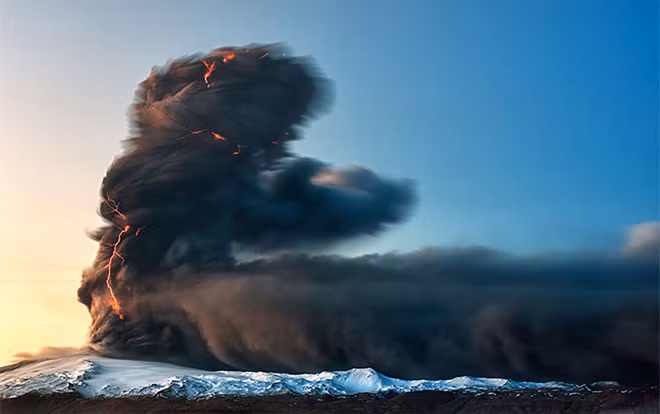 Động băng ở Vatnajökull.