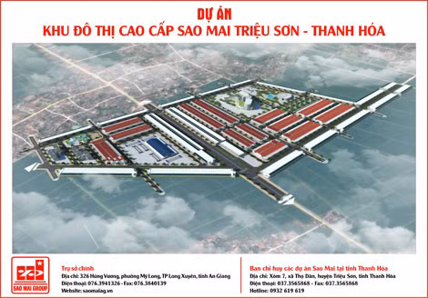 Dự án khu đô thị cao cấp Sao Mai Triệu Sơn - Thanh Hóa.