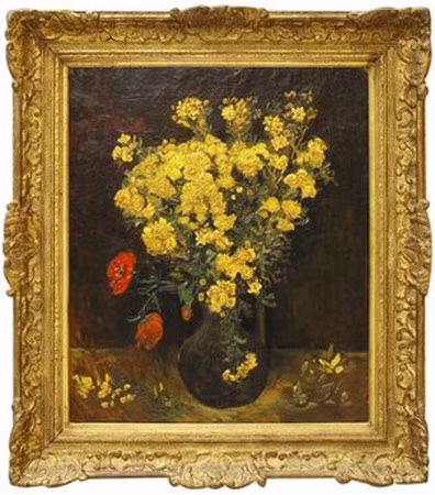 Bức "Hoa anh túc" trị giá 56 triệu USD của danh họa Hà Lan Vincent van Gogh, thuộc "vụ trộm thế kỷ" xảy ra cuối tháng 8-2010 tại Bảo tàng Mohamed Mahmoud Khalil ở Cairo (Ai Cập).