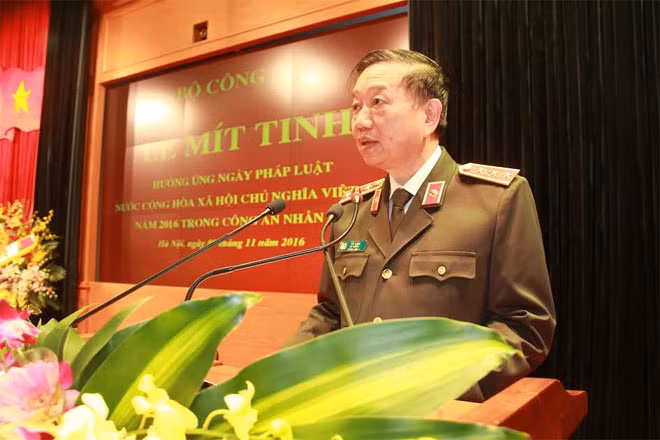 Bộ trưởng Tô Lâm phát biểu tại Hội nghị.