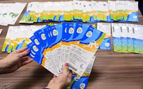 Số vé Olympic bị cảnh sát bắt giữ.