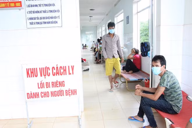 Khu điều trị cách ly dịch bệnh bạch hầu tại Bệnh viện Đa khoa Bình Phước.