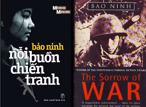 Bìa sách “Nỗi buồn chiến tranh” của Bảo Ninh.