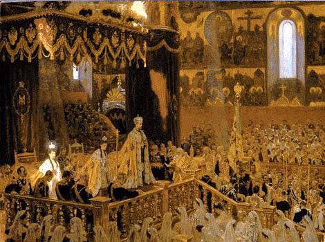 Lễ đăng quang của Sa hoàng Nikolai II và Hoàng hậu Alexandra.