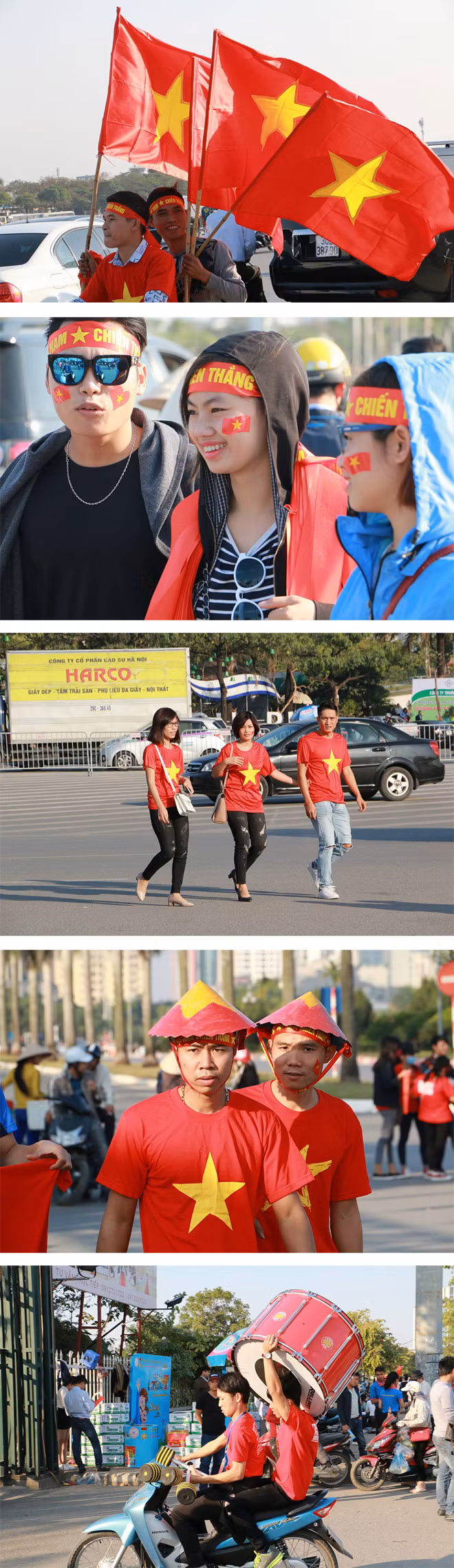 Cổ động viên mỗi lúc xuất hiện một đông trước sân vận động. Cổ động viên mỗi lúc xuất hiện một đông trước sân vận động.