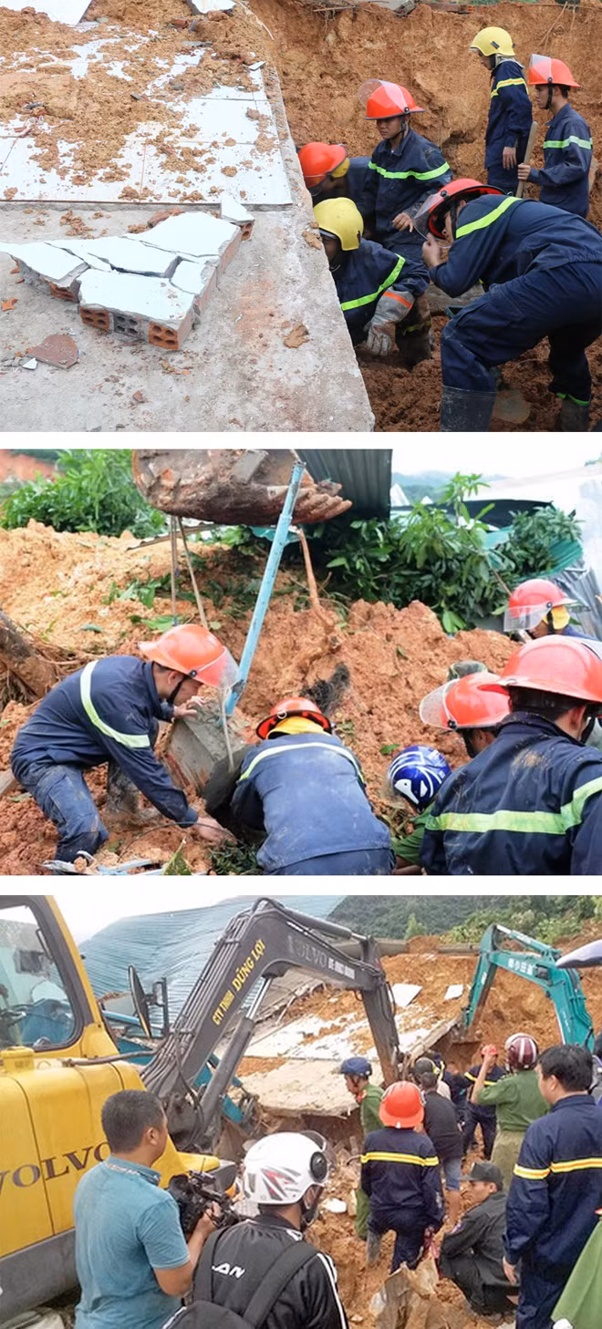 Cảnh sát PCCC tỉnh Khánh Hòa nỗ lực cứu nạn tại hiện trường. Ảnh : Hữu Toàn.