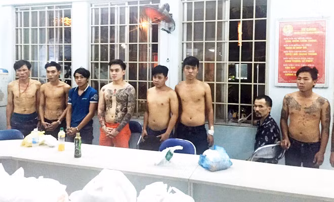 Băng bảo kê Lộc “cá” bị bắt giữ.