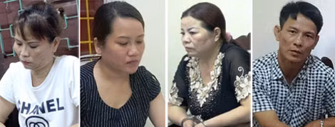 Các đối tượng Minh, Tâm, Ngoan, và Tuấn. Các đối tượng Minh, Tâm, Ngoan, và Tuấn.