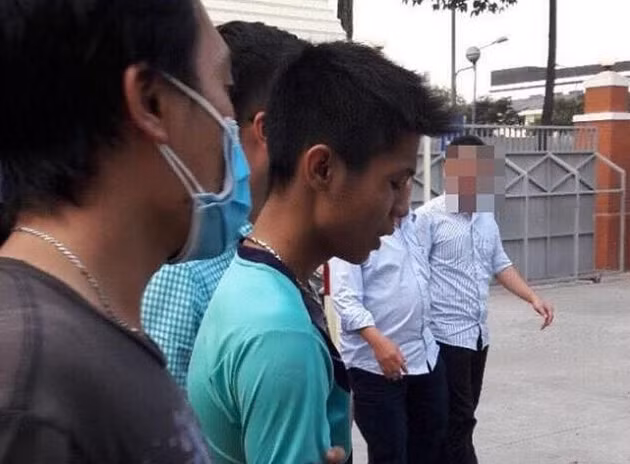 Đối tượng giết người Tết 2018 bị CSHS bắt (đối tượng áo thun xanh)
