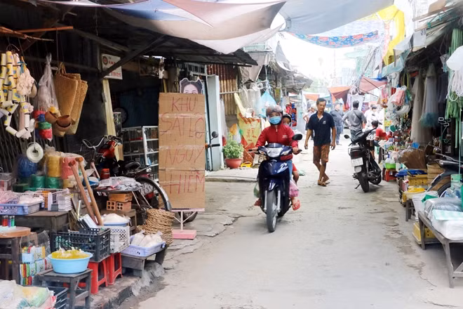 Khu vực có nguy cơ sạt lở.