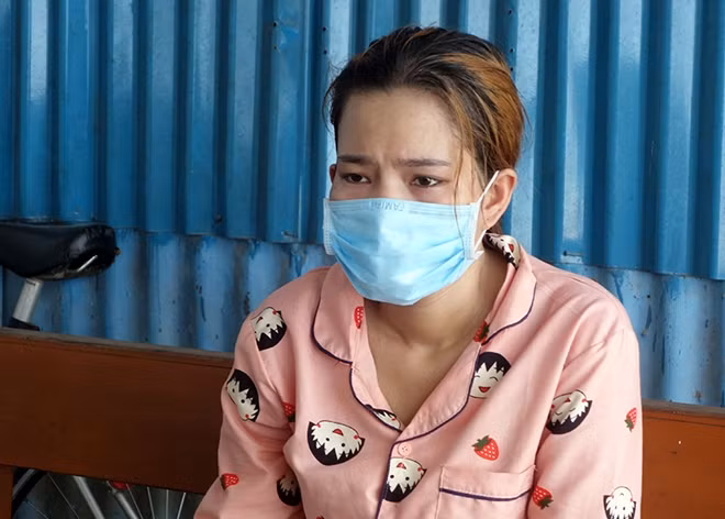 Đối tượng Linh tại cơ quan Công an.