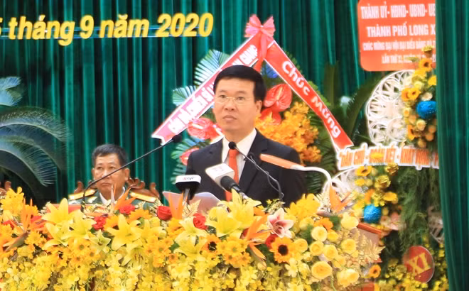Đồng chí Võ Văn Thưởng phát biểu chỉ đạo đại hội.