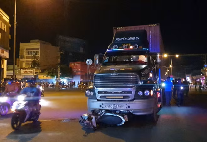 Hiện trường vụ tai nạn.