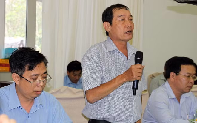 Ông Lê Đắc Cảnh, Phó Chánh Thanh tra TP Cần Thơ phát biểu xung quanh thông tin về thông báo kết luận thanh tra tại dự án Khu đô thị mới huyện Thới Lai.