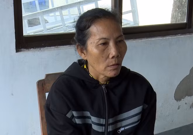 Đối tượng Huỳnh tại cơ quan Công an.