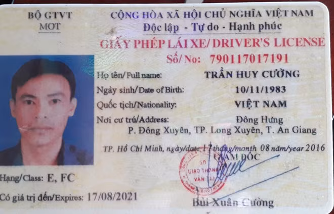 GPLX Cường mua trên mạng với giá 3 triệu đồng.
