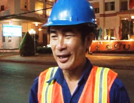 Công nhân Đặng Thanh Tâm.