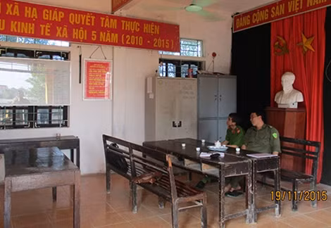 Trụ sở Công an xã Hạ Giáp, huyện Phù Ninh (Phú Thọ).