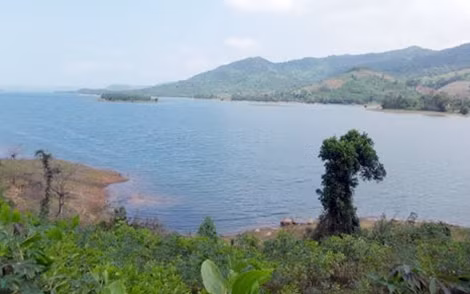 Hồ Phú Ninh, nơi anh Hiệp bị đuối nước.