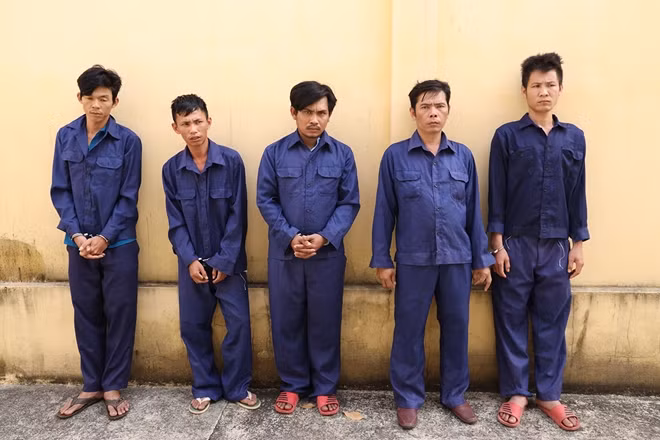 Các đối tượng tại cơ quan Công an