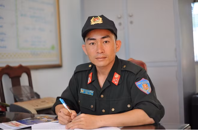 Thượng úy Nguyễn Thành Công, người từng hơn 30 lần hiến máu tình nguyện cứu người