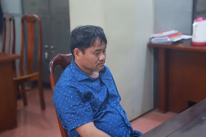 Đối tượng Minh tại Cơ quan điều tra