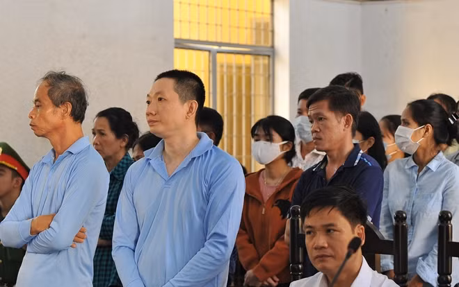 Bị cáo Chu Ngọc Hải cùng các đồng phạm tại phiên tòa