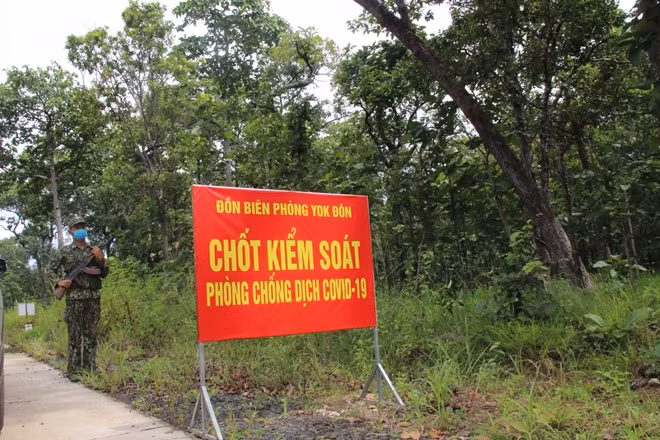 Chốt kiểm dịch của Đồn biên phòng Yok Đôn.