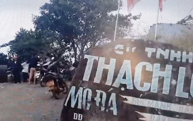 Mỏ đá của Công ty TNHH Thạch Lợi, nơi xảy ra vụ nổ