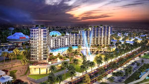 FLC Grand Hotel có quy mô 15 tầng, xây dựng trên diện tích 3,6ha gồm 586 phòng nghỉ cao cấp tiêu chuẩn 5 sao và 2 phòng tổng thống. FLC Grand Hotel có quy mô 15 tầng, xây dựng trên diện tích 3,6ha gồm 586 phòng nghỉ cao cấp tiêu chuẩn 5 sao và 2 phòng tổng thống.