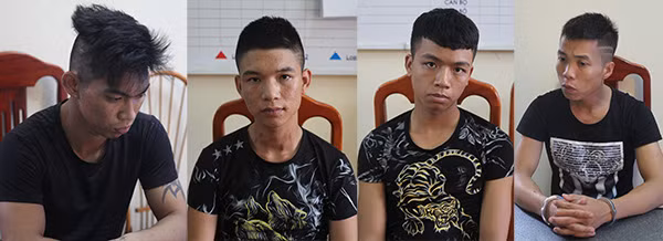 Các đối tượng bị bắt giữ.