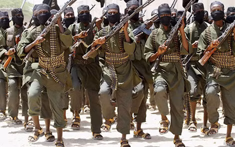 Các thành viên Al Qaeda tại một trại huấn luyện ở Somali. Ảnh: The Telegraph.