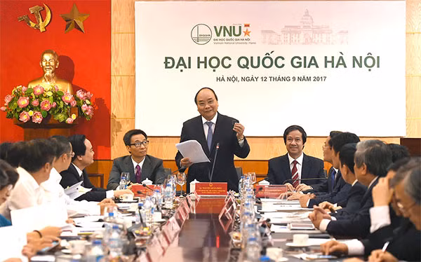 Thủ tướng kỳ vọng ĐHQGHN sẽ đóng vai trò tiên phong, dẫn dắt hệ thống đại học trong đổi mới, hội nhập.