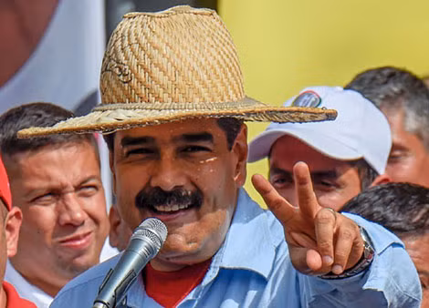 Tổng thống Maduro phát biểu trước người dân Venezuela.Ảnh: Yahoo.