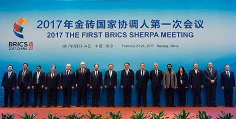 Tại Hội nghị BRICS mới tổ chức ở Trung Quốc năm 2017, Trung Quốc đã đề xuất BRICS mở rộng để có thêm các nước thành viên. Ảnh: China Daily.