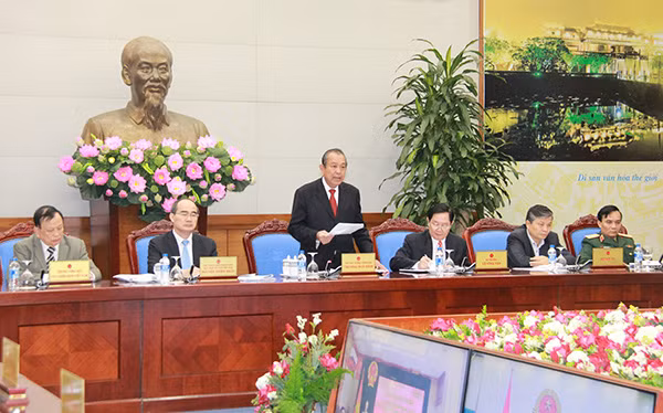 Phó Thủ tướng Trương Hoà Bình phát biểu tại Hội nghị.