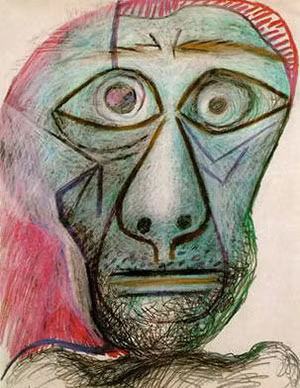 Bức chân dung tự họa cuối cùng của Picasso.