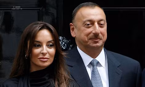 Vợ chồng Tổng thống Azerbaijan Ilham Aliyev.