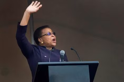 Bà Graca Machel, người vợ thứ ba của Mandela.