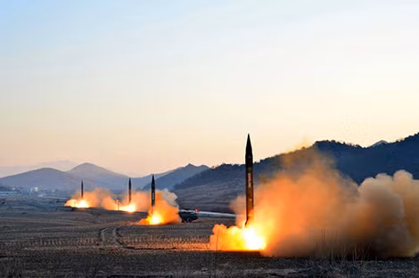Trận địa tên lửa của Triều Tiên. Ảnh: KCNA. Trận địa tên lửa của Triều Tiên. Ảnh: KCNA.