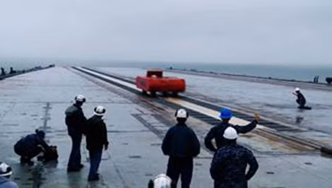 Thử nghiệm máy phóng điện từ trên tàu sân bay USS Gerald R. Ford.