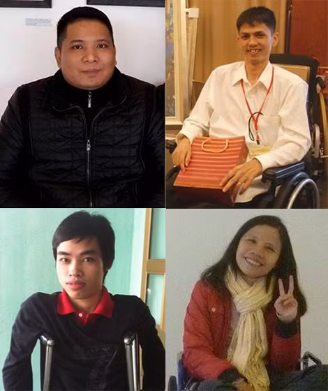 Từ trên xuống, trái qua: Đỗ Trọng Minh, Nguyễn Tấn Hiền, Lưu Xuân Thành, Lê Thị Mỹ Bình. Từ trên xuống, trái qua: Đỗ Trọng Minh, Nguyễn Tấn Hiền, Lưu Xuân Thành, Lê Thị Mỹ Bình.
