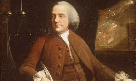 Chân dung Benjamin Franklin do họa sĩ Mason Chamberlin vẽ năm 1762.